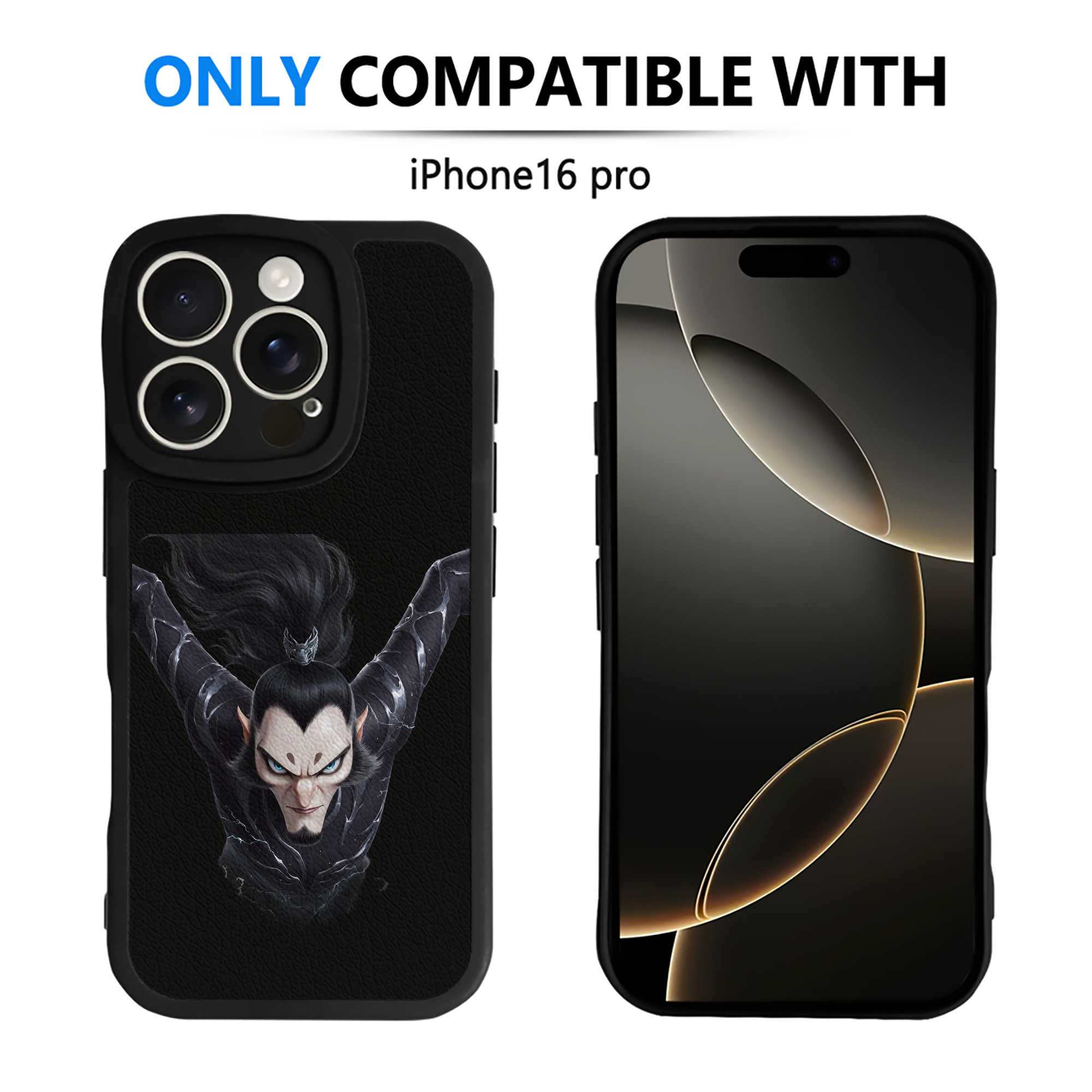 （画像用） Ne Zha 2 ナタ 魔童の大暴れ 【iPhone 16シリーズ対応】シリコンスマホケース（レザー調） 材質：シリコン
